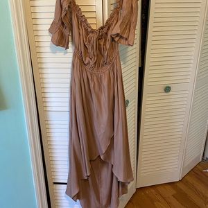 Beautiful blush high-low dress